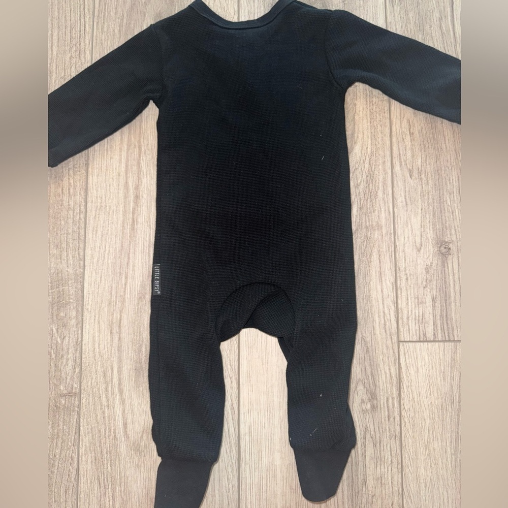 LITTLE BIPSY Black Kids Waffle One Piece NWOT - Picture 6 of 6